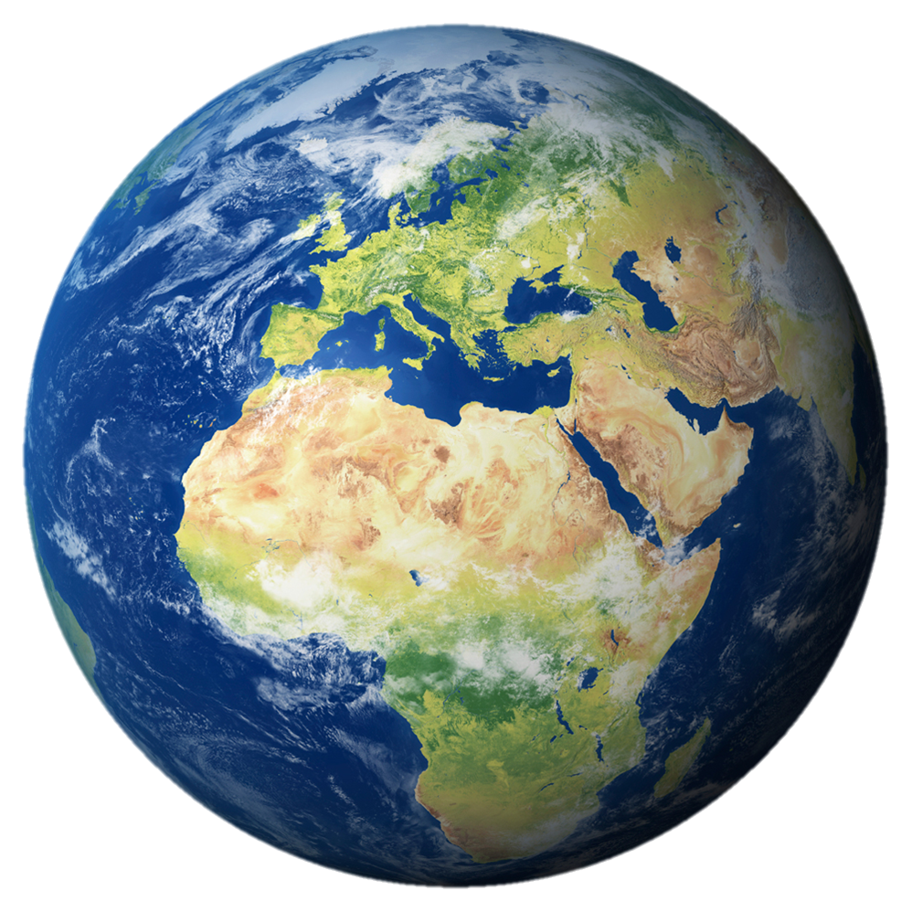 Earth representing worldwide music distribution